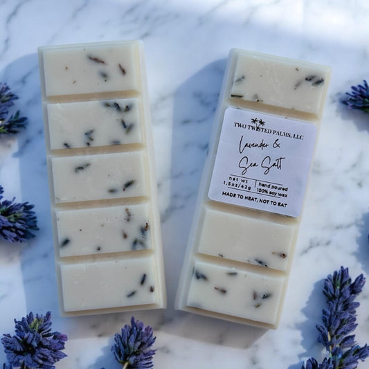 Lavender and Sea Salt Soy Wax Melt Snap Bar