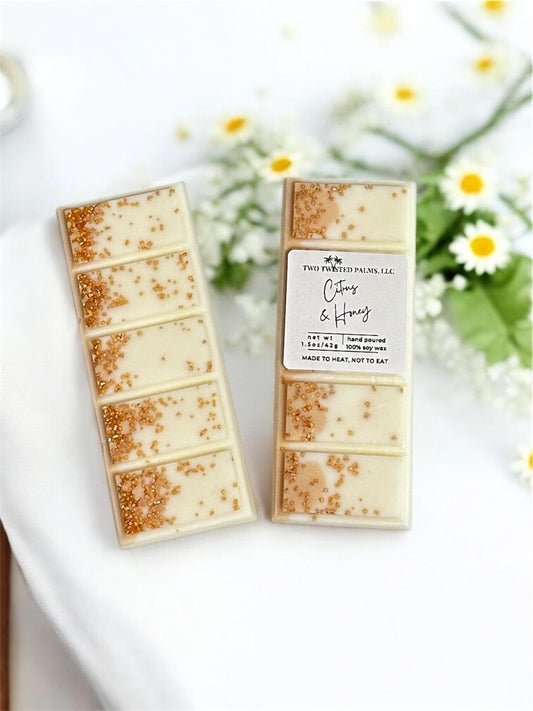 Citrus and Honey Odor Eliminator Soy Wax Melt Snap Bar