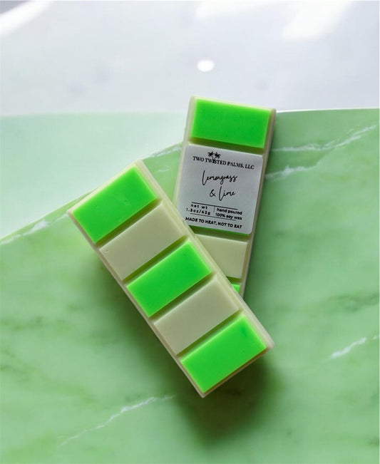 Lemongrass and Lime Soy Wax Melt Snapbar