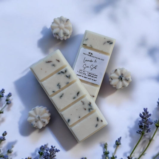 Lavender and Sea Salt Soy Wax Melt Snap Bar